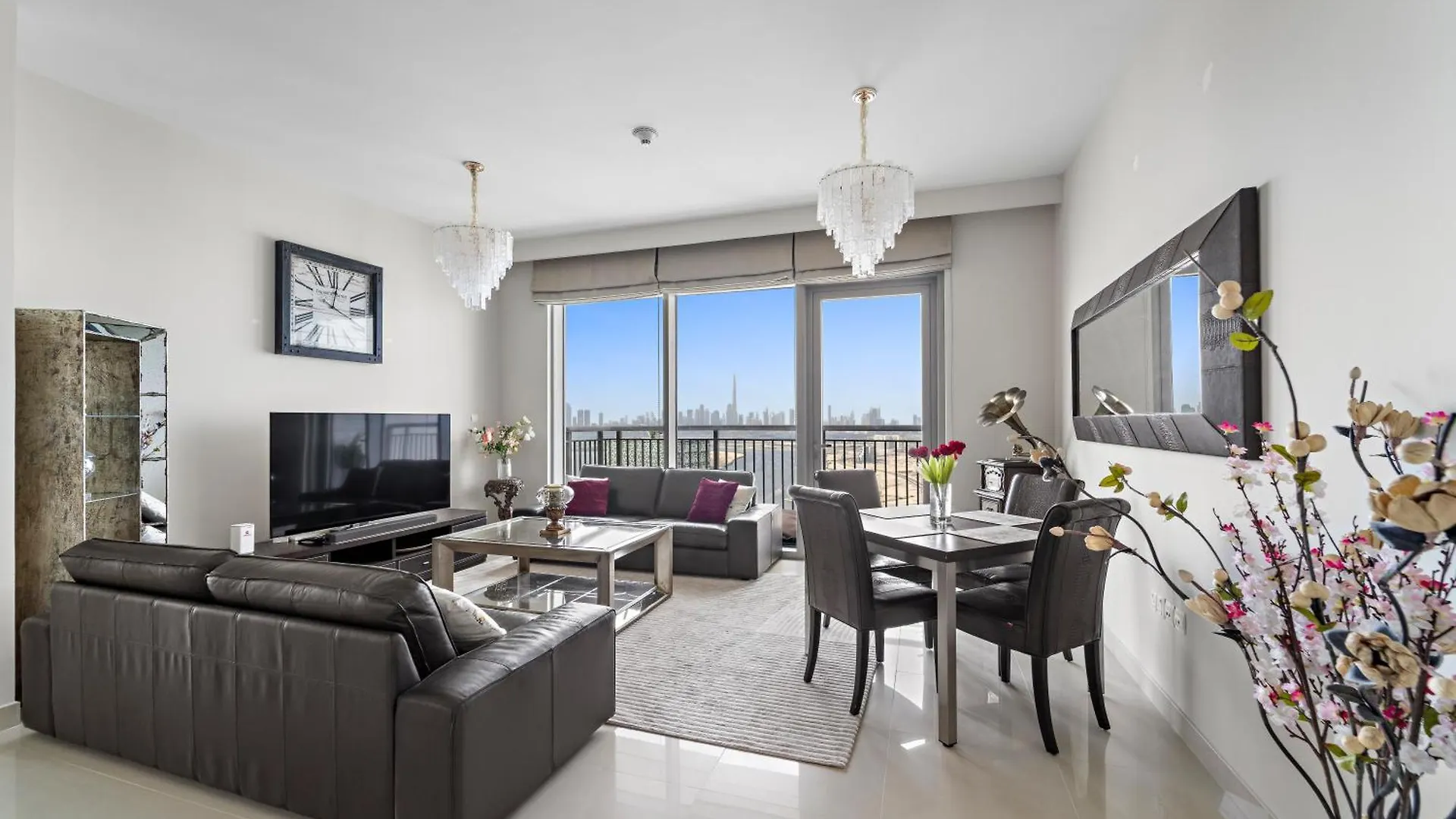 迪拜2Br Harbour Views T1, Creek View别墅